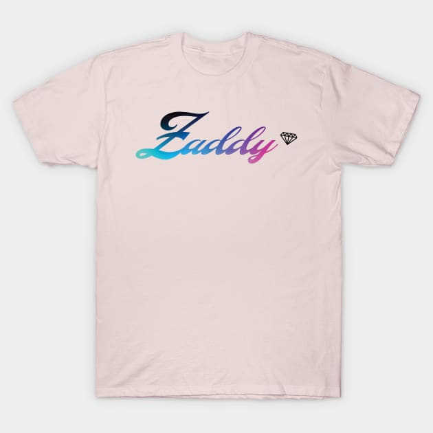 Sexy Zaddy in Cursive with a Fabulous Diamond T-Shirt by magentasponge